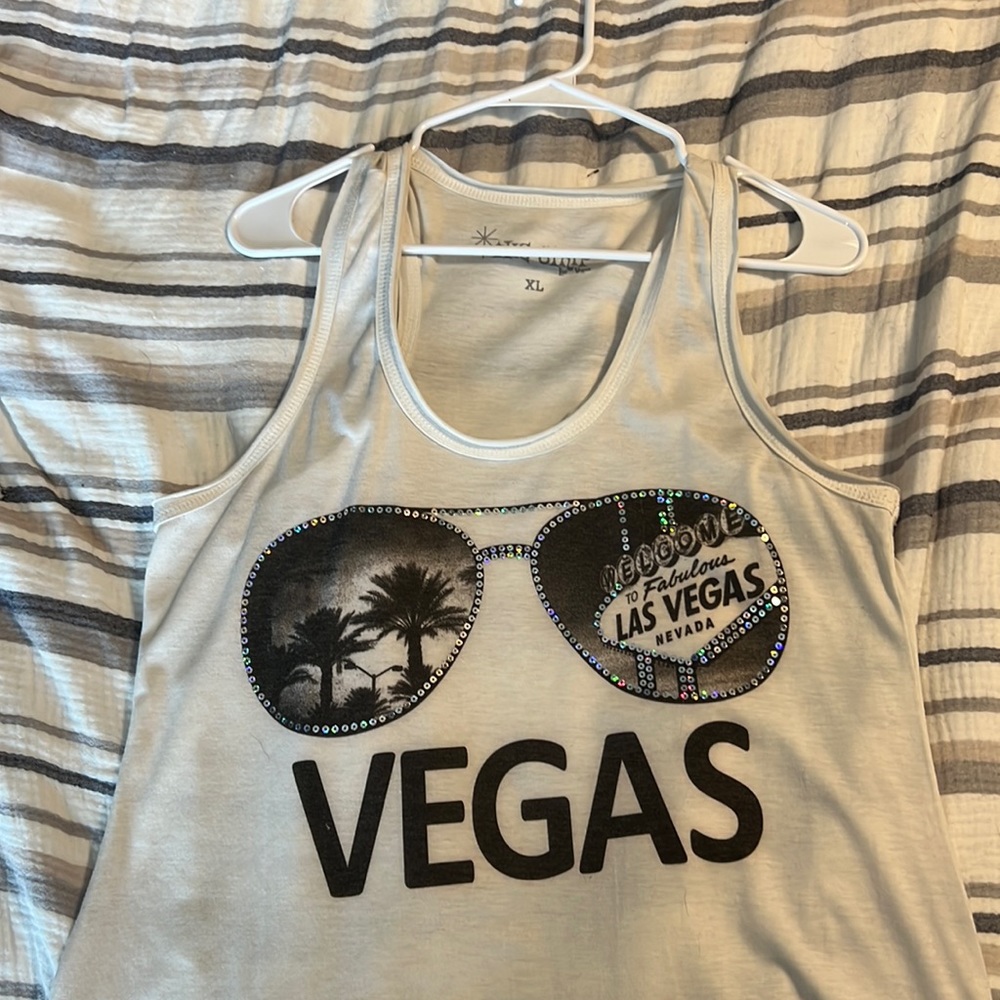 Sparkling Las Vegas tank top